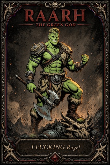 Raarh, The Green God