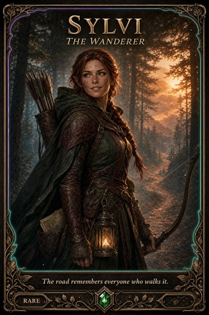 Sylvi, a Rare card example
